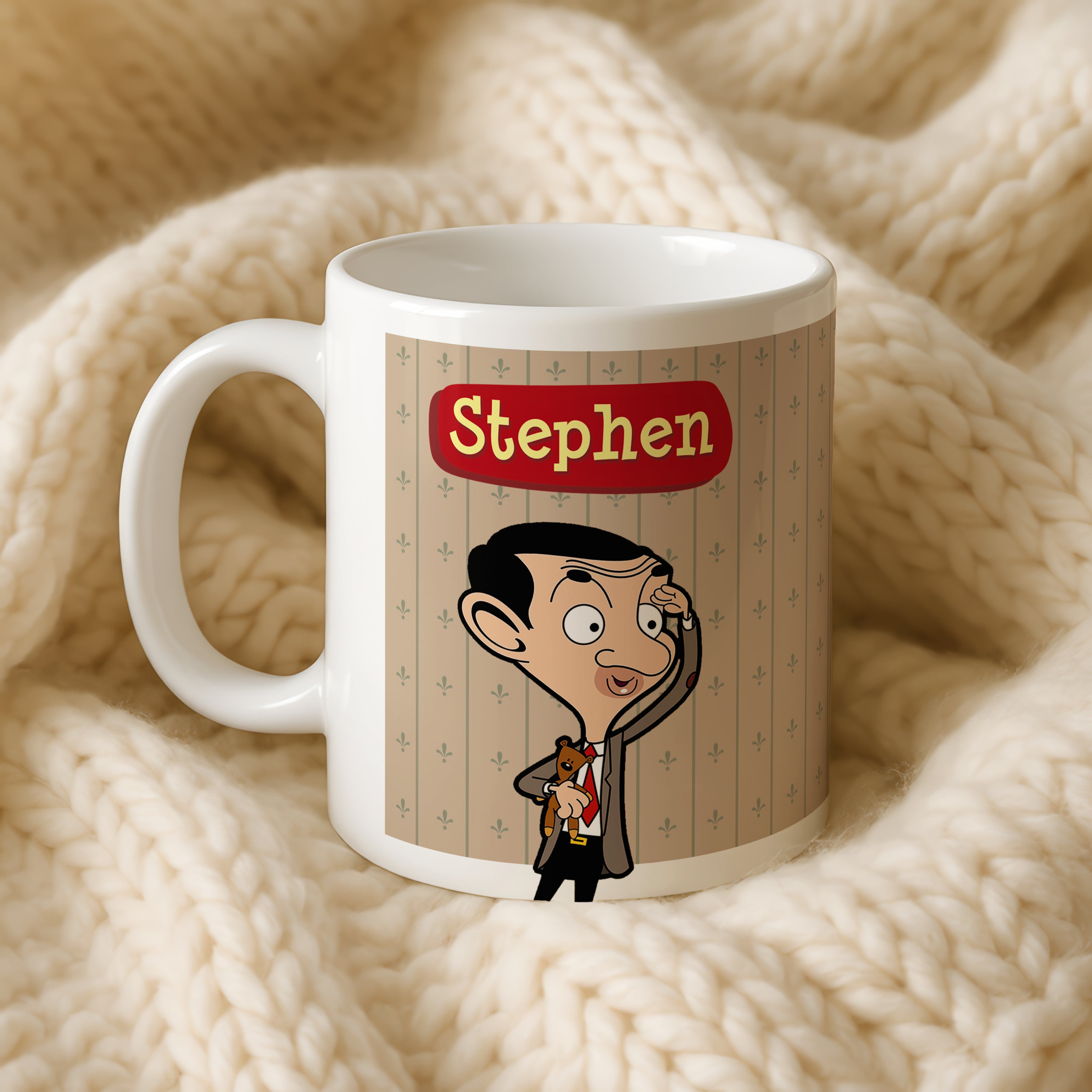 Personalised Mr Bean Mug