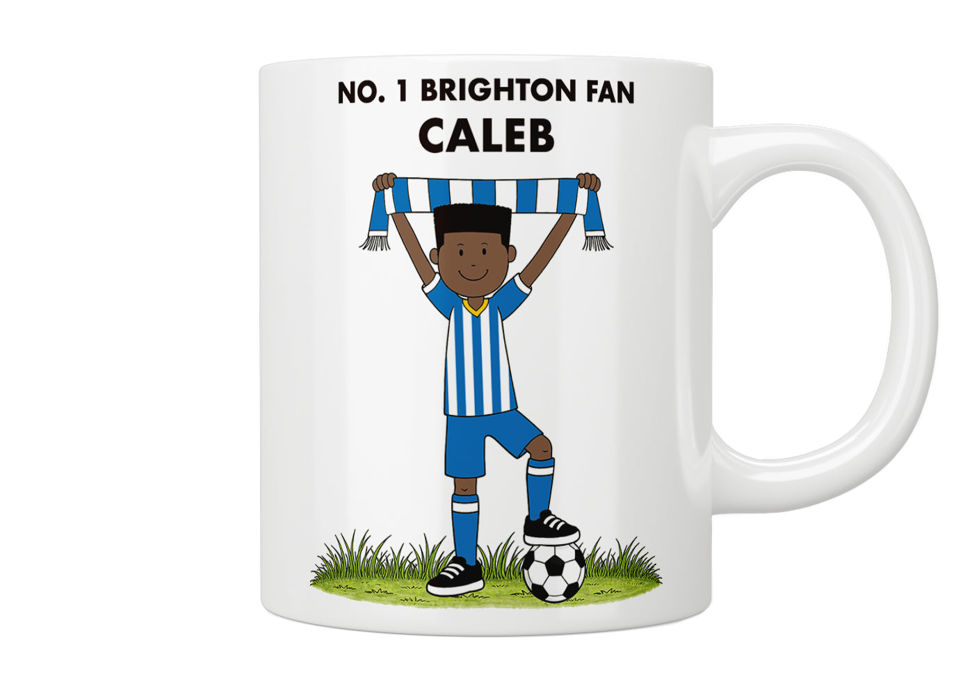 Personalised No. 1 Brighton Fan Mug