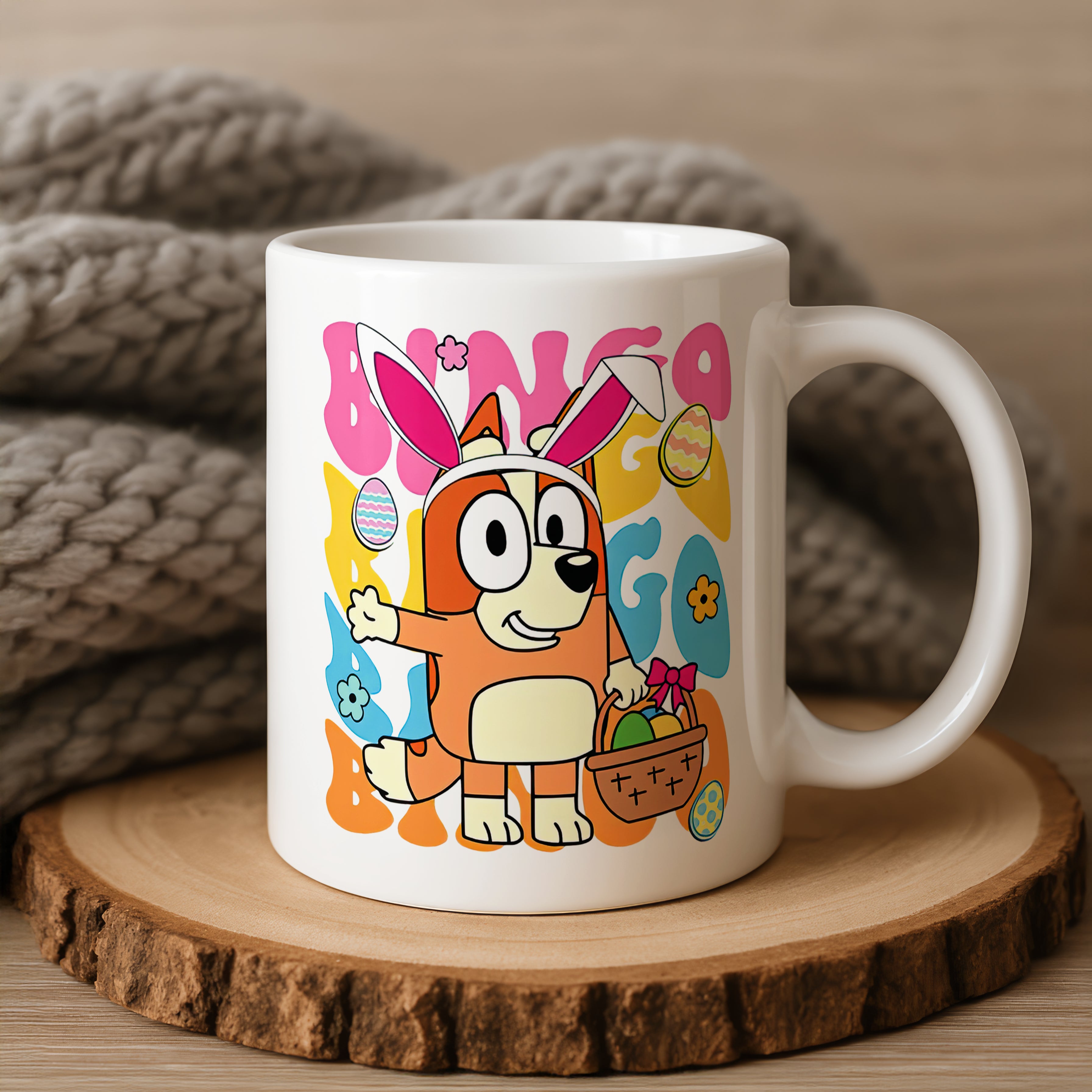 Bluey Bingo Easter Bunny Mug