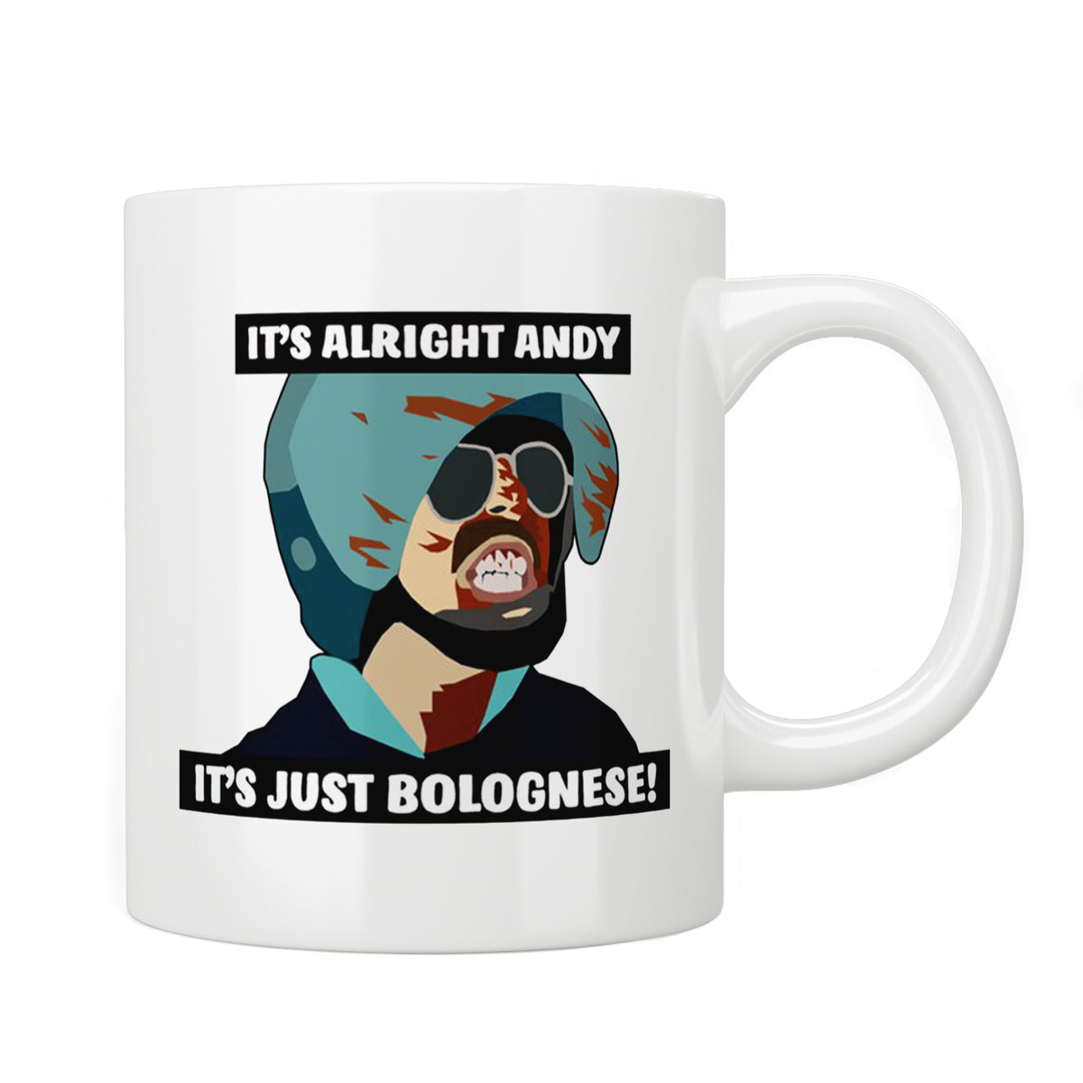 Hot Fuzz "It’s Alright Andy It’s Just Bolognese" Mug