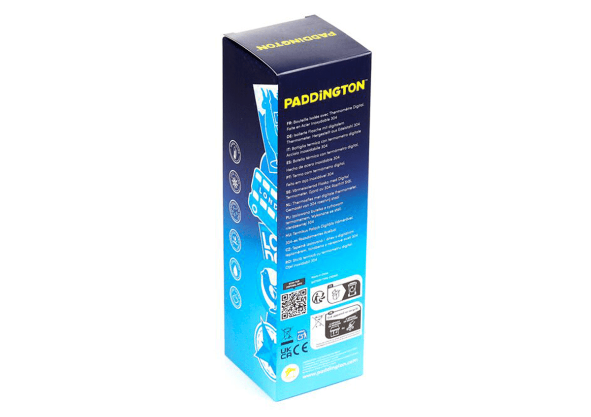 Paddington Bear Hot & Cold Digital Thermometer Bottle