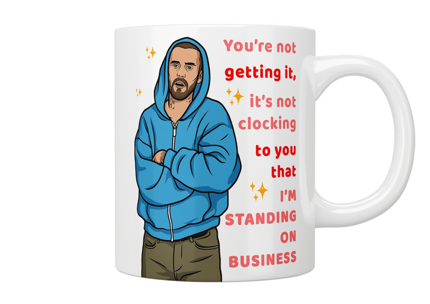 Justin Bieber "Standing On Business" Mug