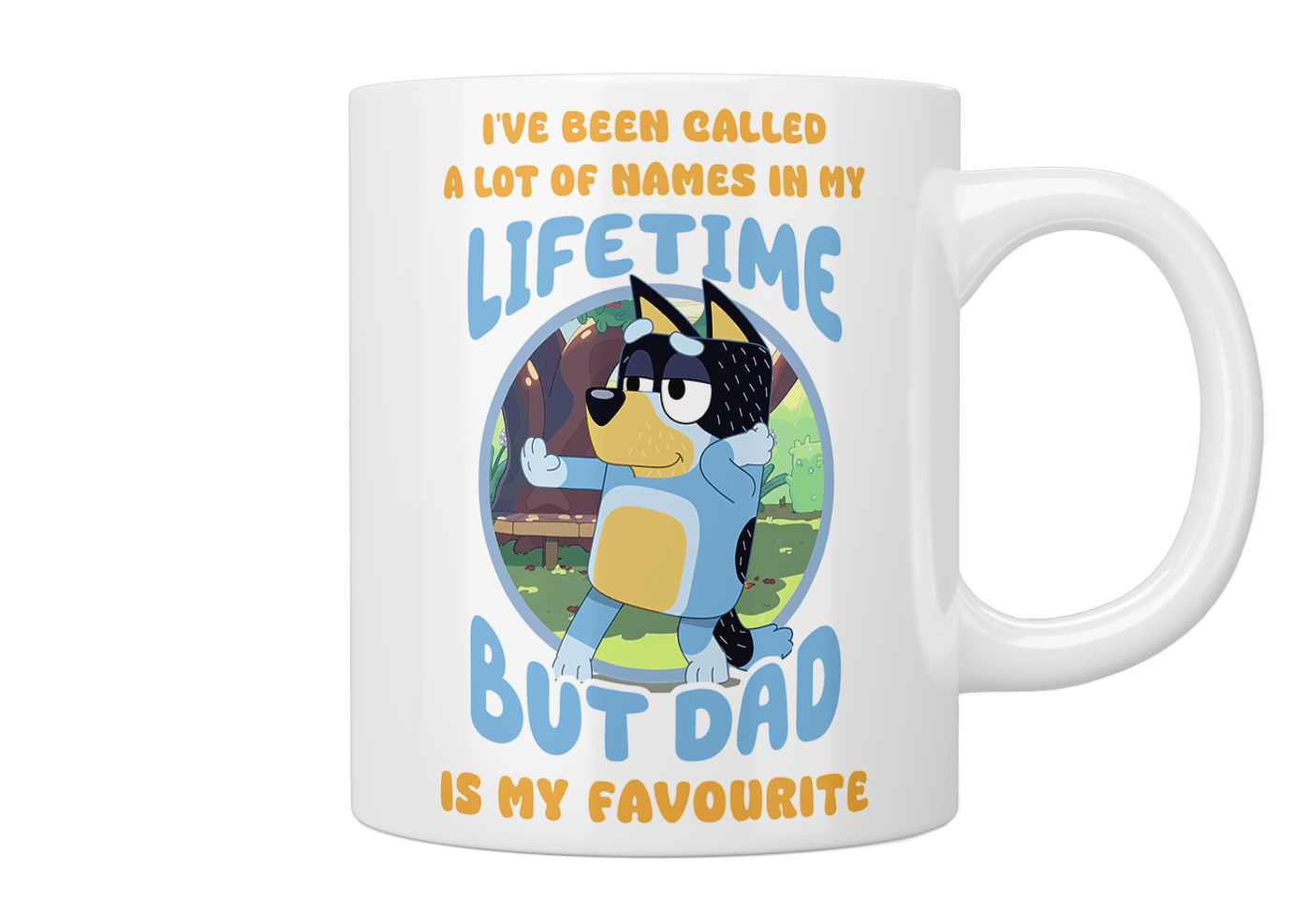 Bluey: "But Dad Is My Favourite" Mug