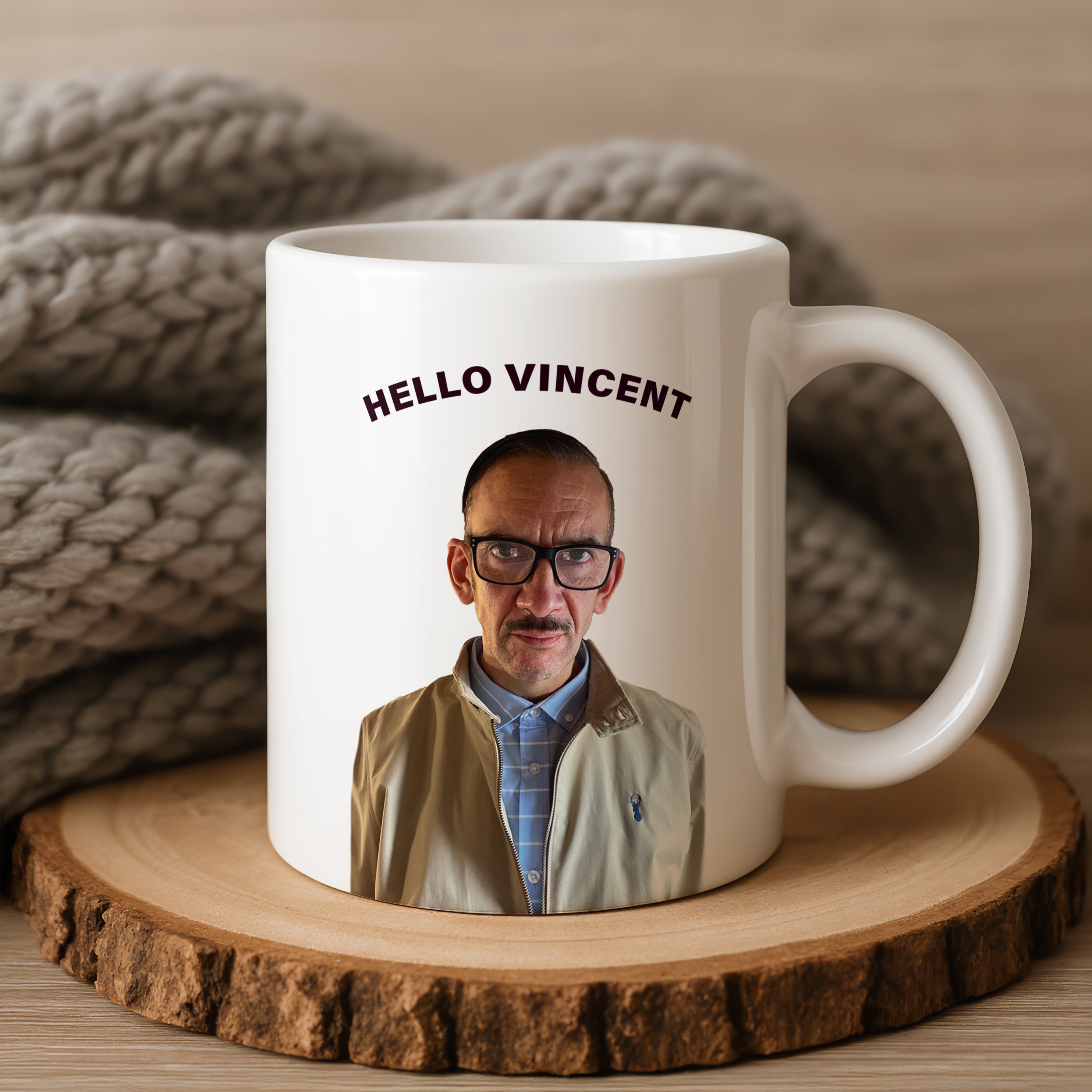 Davey MacDonagh “Hello Vincent” Brassic Mug