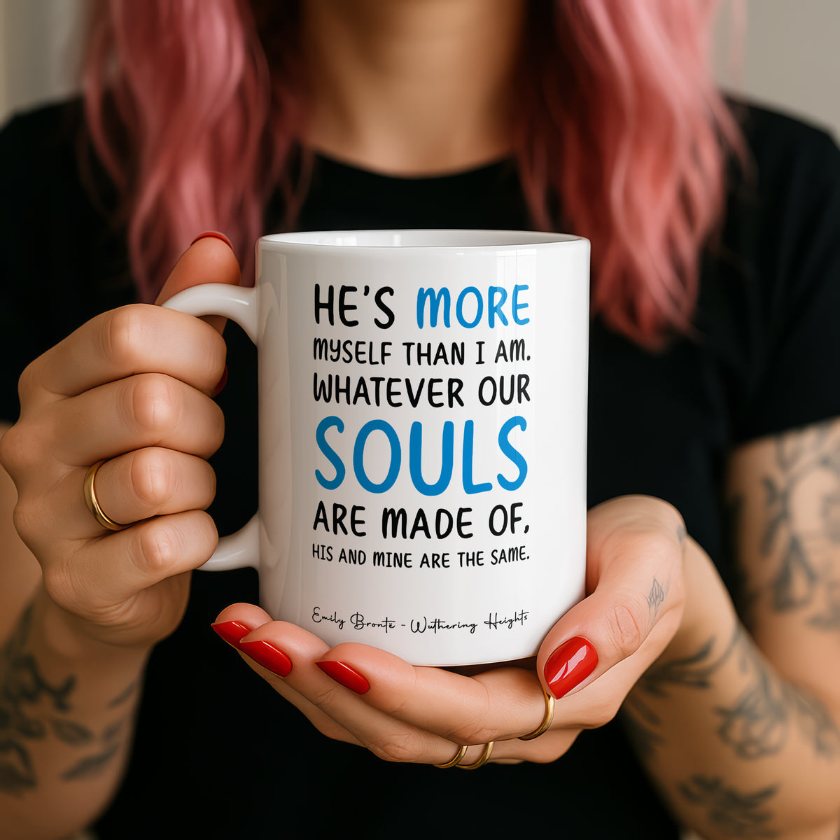Emily Brontë Wuthering Heights Quote Mug