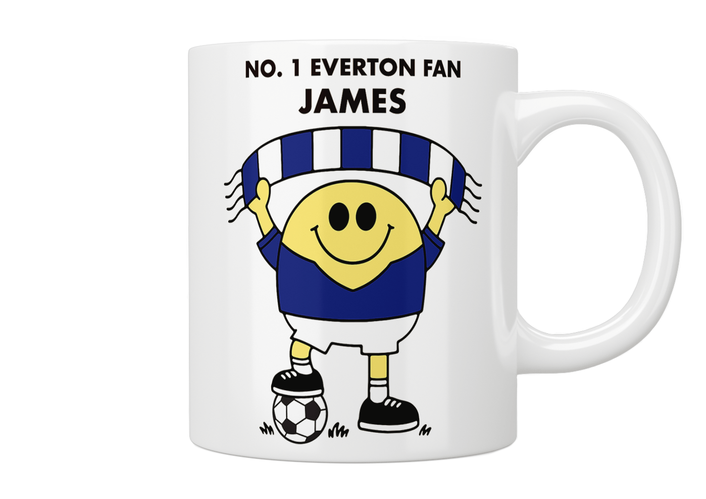 Personalised No. 1 Everton Fan Mug