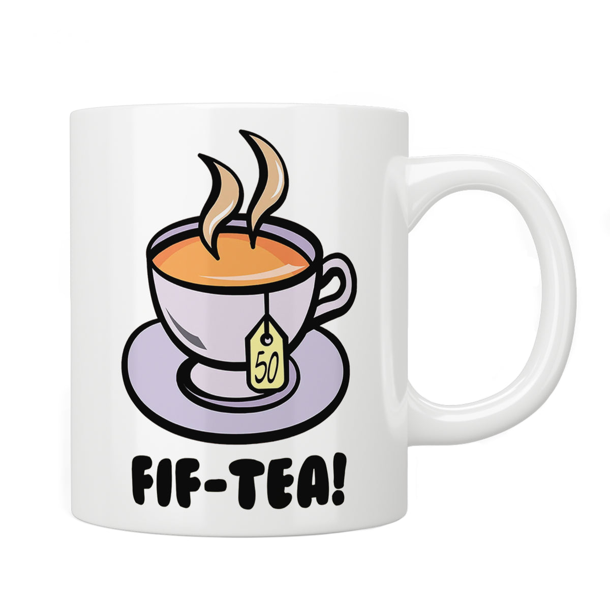 Fif-Tea (50) Birthday Mug