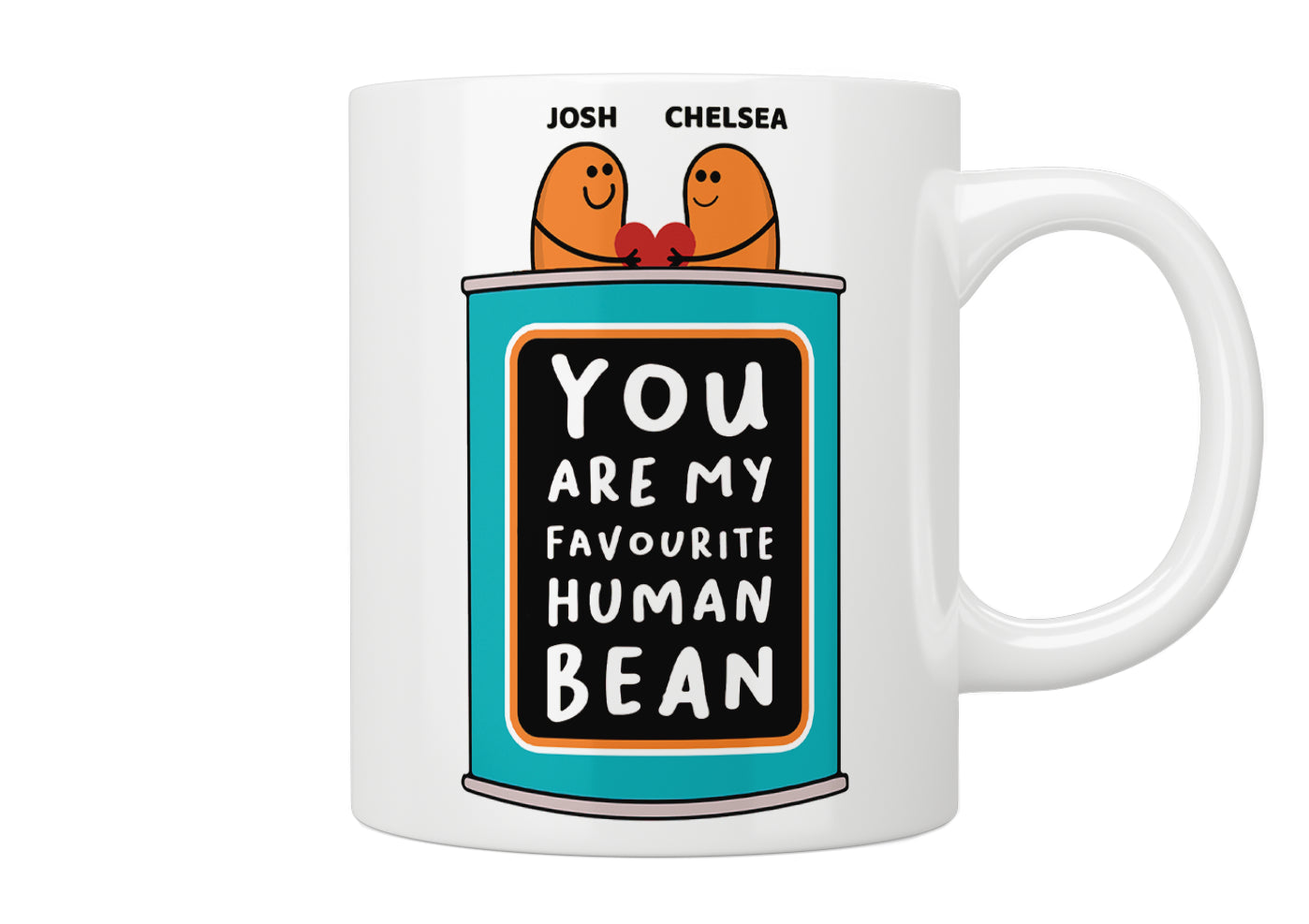 Personalised “You Are My Favourite Human Bean” Mug