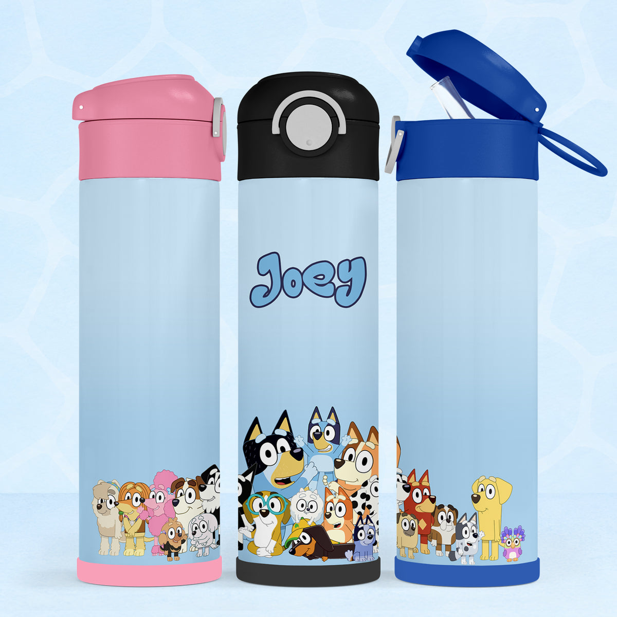 Personalised Bluey Water Bottle