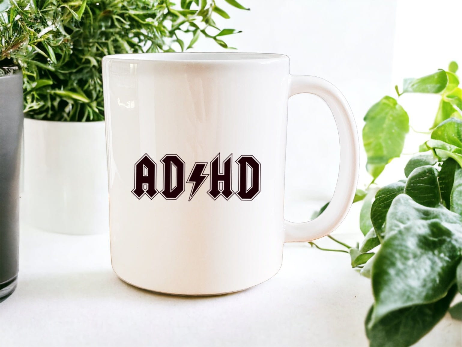 AC/DC inspired ADHD mug - Jazzy Giraffe Mug