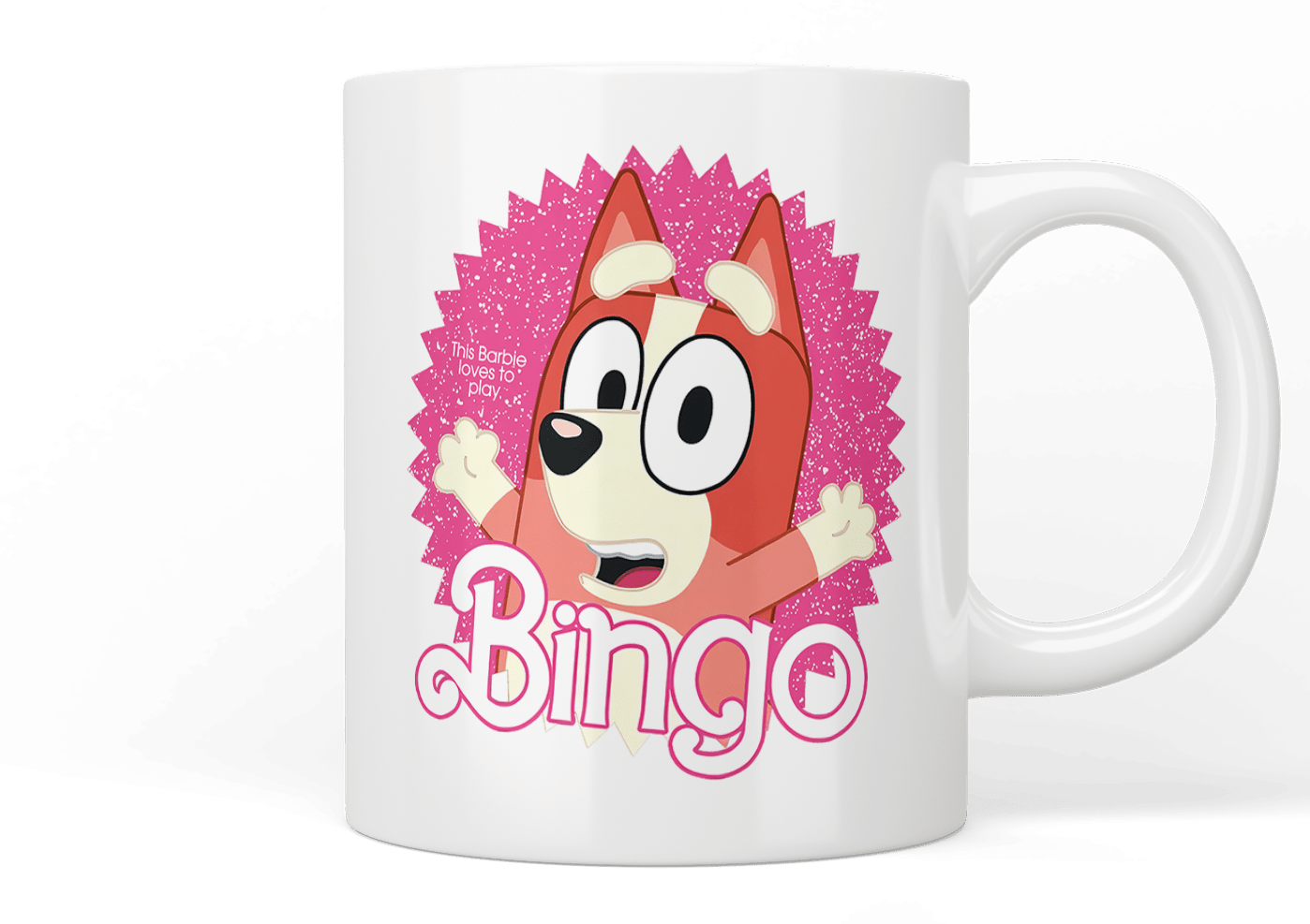Bluey: Barbie inspired Bingo mug - Jazzy Giraffe Mug