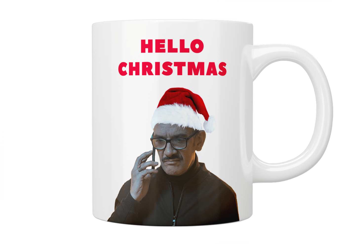 Brassic: Davey MacDonagh "Hello Christmas" Mug - Jazzy Giraffe Mug