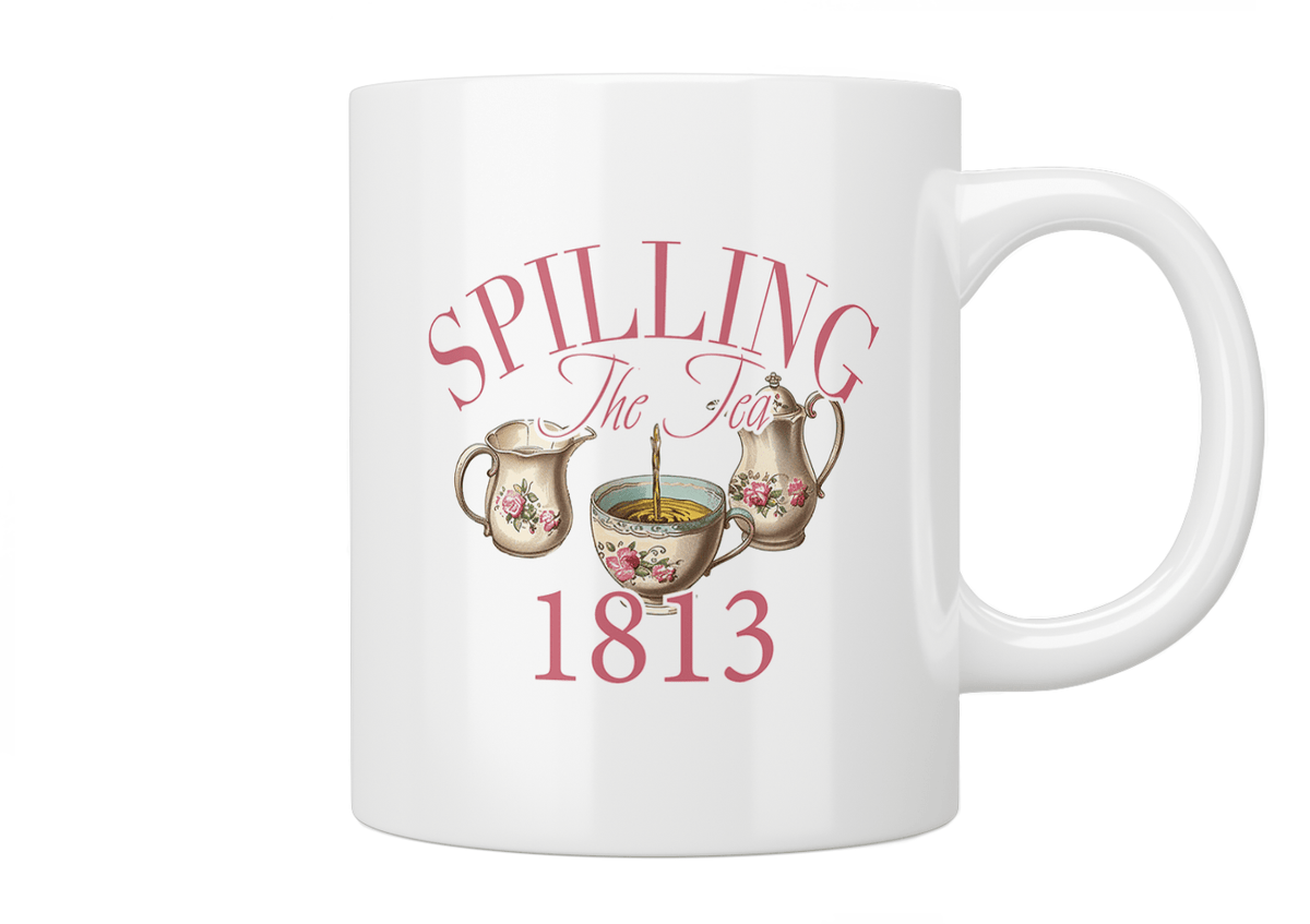 Bridgerton: Spilling The Tea Mug - Jazzy Giraffe Mug