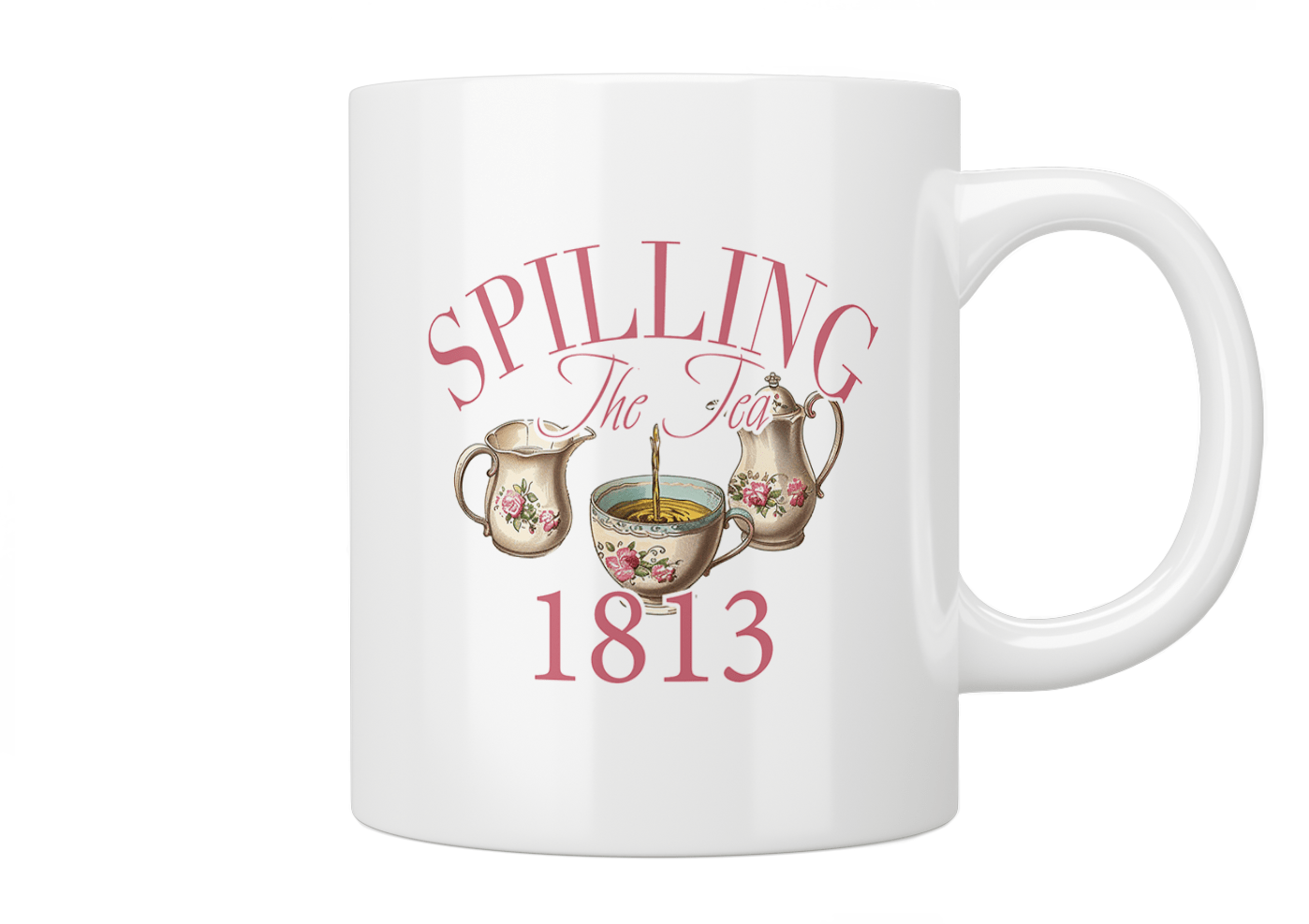 Bridgerton: Spilling The Tea Mug - Jazzy Giraffe Mug