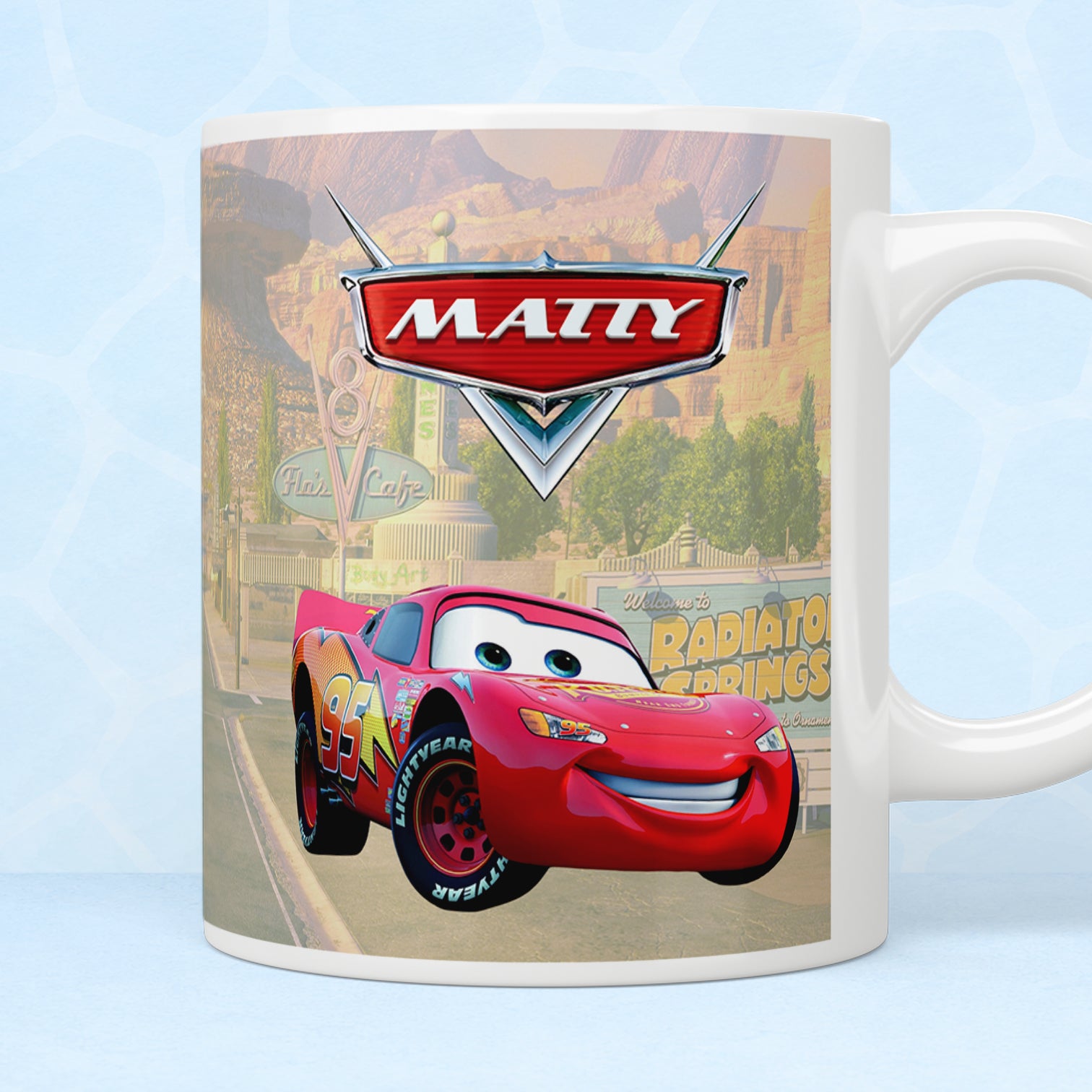 Personalised Cars Lightening McQueen Mug