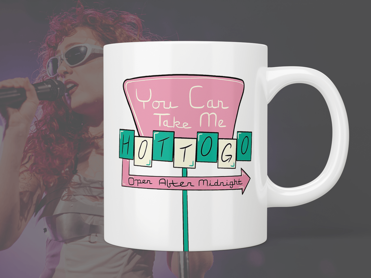 Chappell Roan: Hot to go mug - Jazzy Giraffe Mug