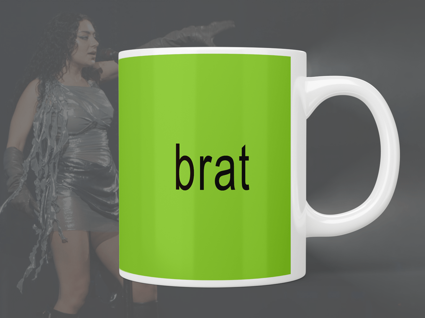 Charli XCX brat mug - Jazzy Giraffe Mug