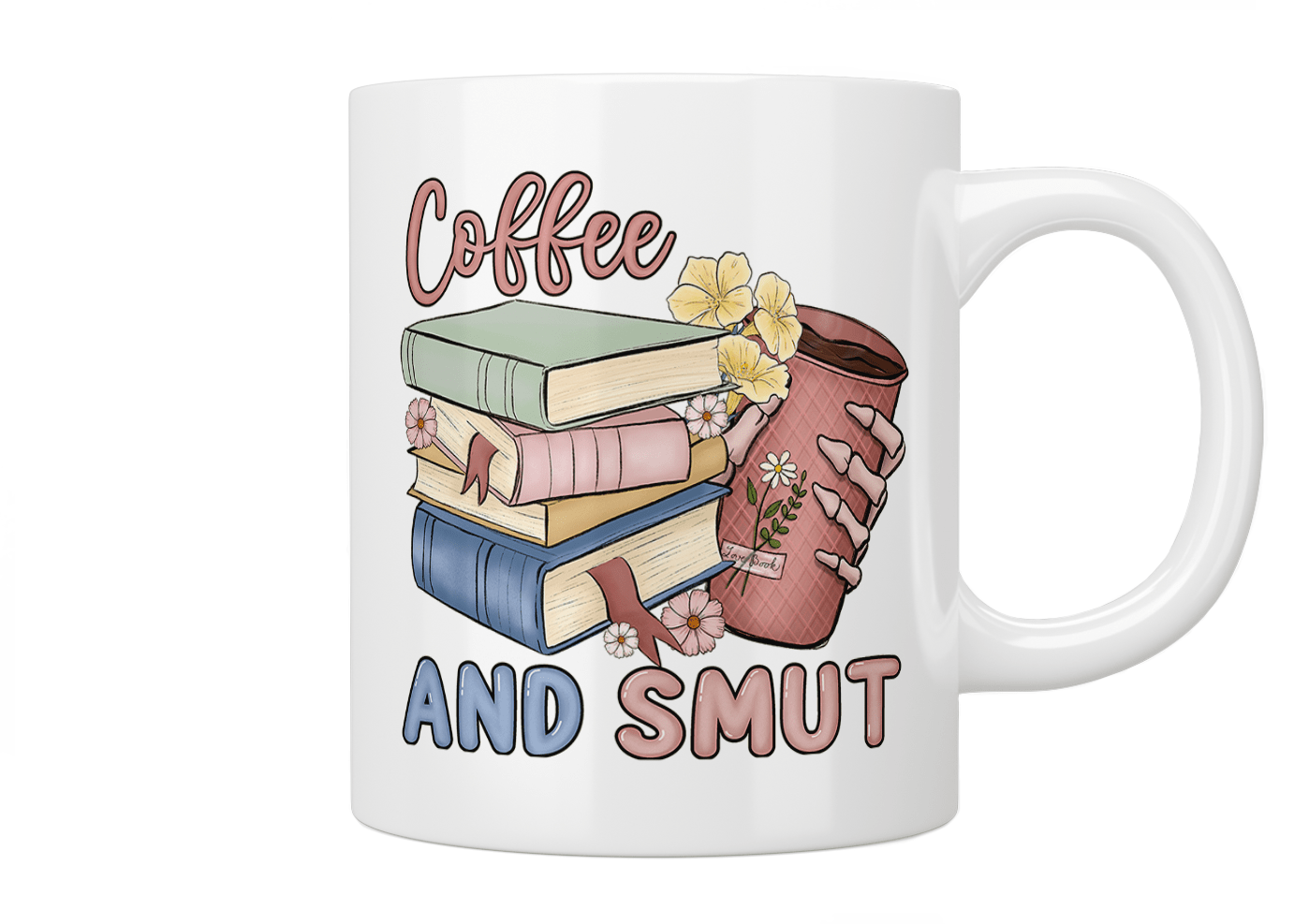 Coffee And Smut Mug - Jazzy Giraffe Mug