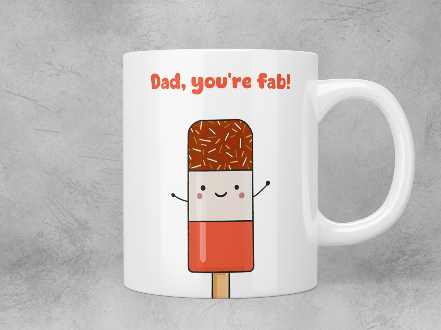 Dad, you’re fab! mug - Jazzy Giraffe Mug