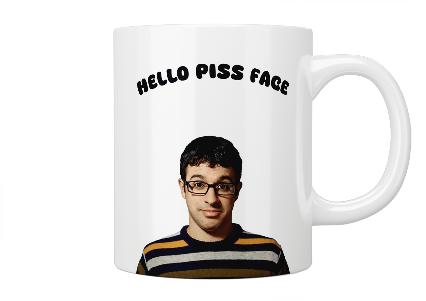 Friday Night Dinner “Hello Piss Face” Mug - Jazzy Giraffe Mug