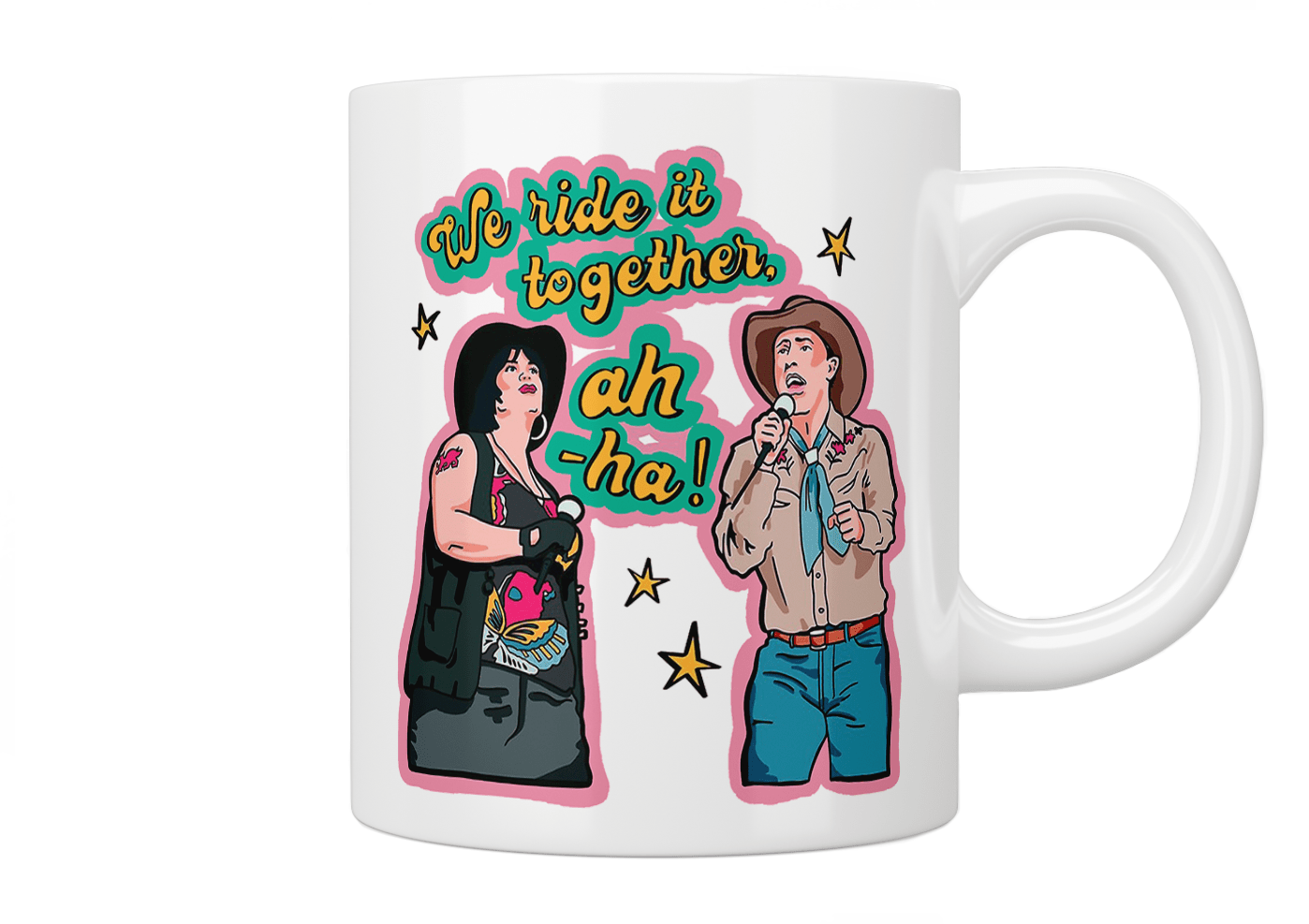 Gavin and Stacey Nessa And Bryn Islands In The Stream Mug - Jazzy Giraffe Mug