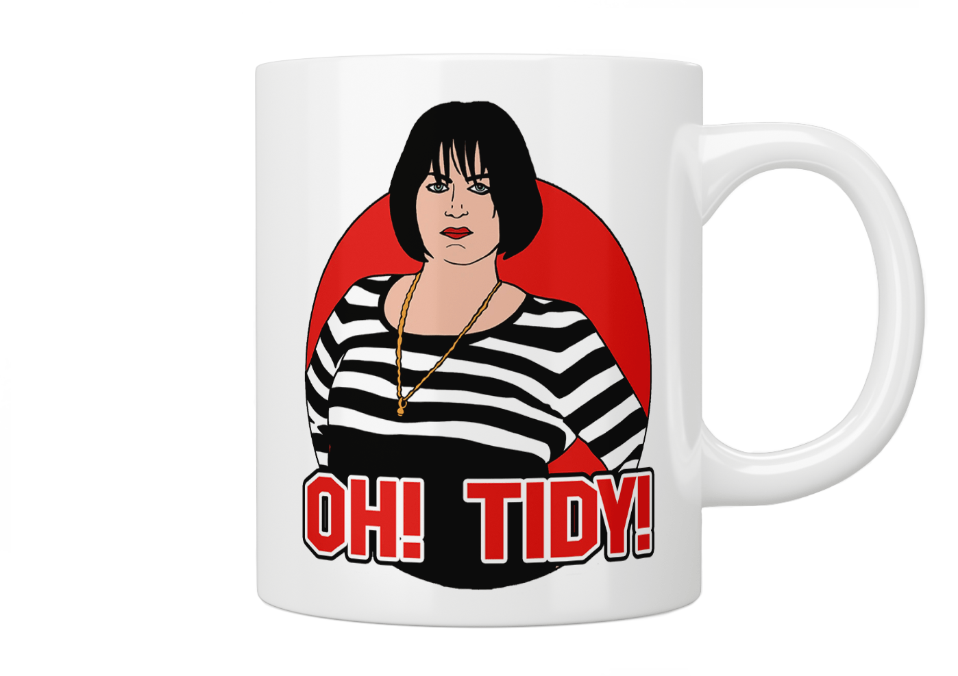 Gavin and Stacey “Oh! Tidy!” Nessa Mug - Jazzy Giraffe Mug