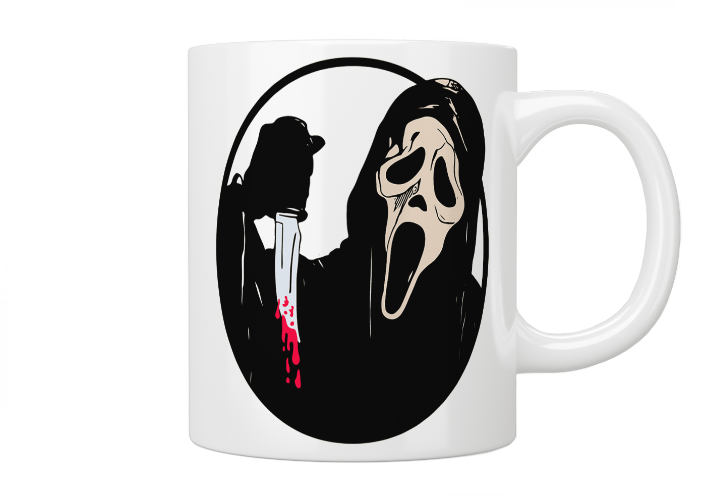 Ghostface Mug - Jazzy Giraffe Mug
