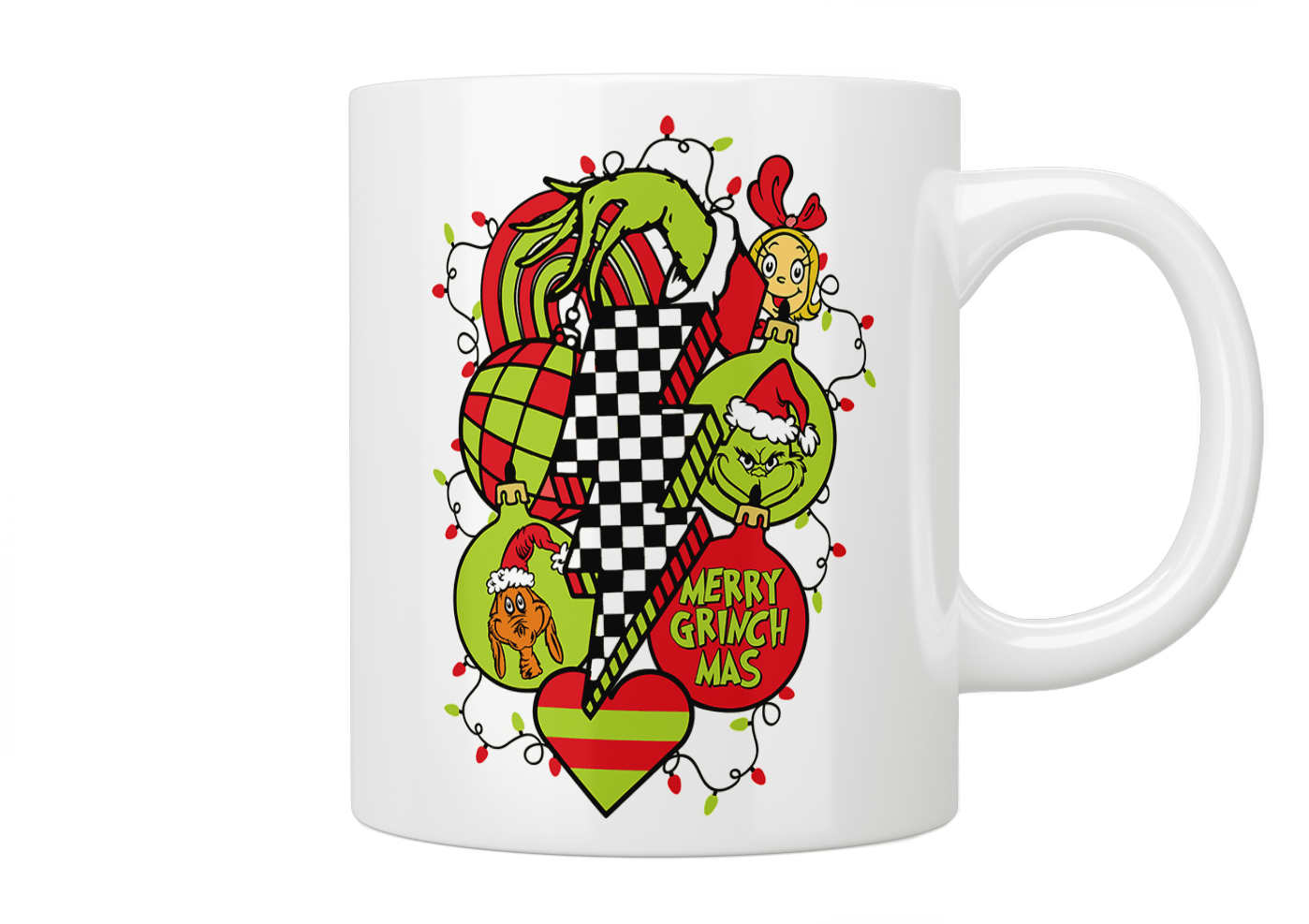 Grinch: Merry Grinchmas Christmas Mug - Jazzy Giraffe Mug