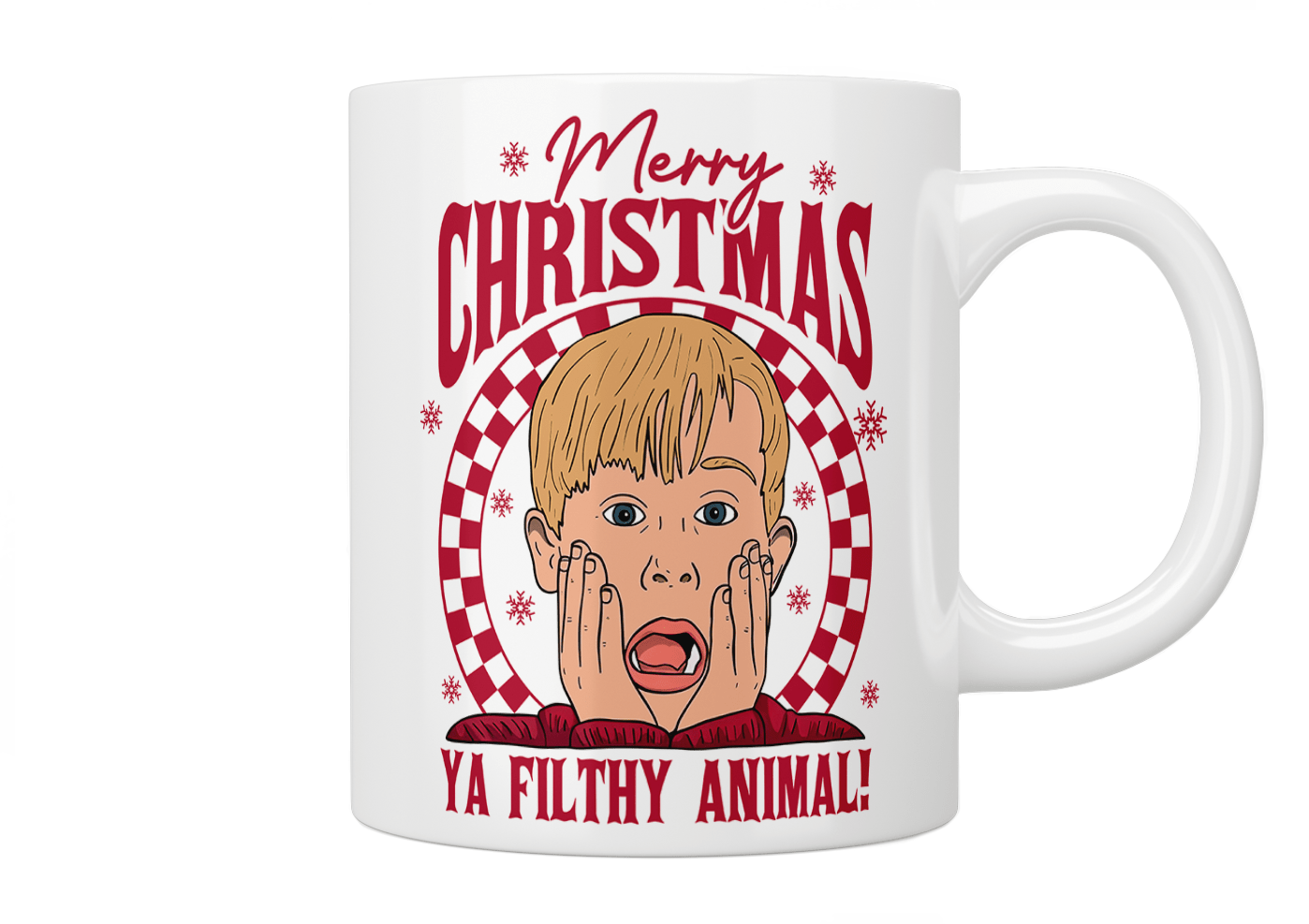 Home Alone: Merry Christmas Ya Filthy Animal Mug - Jazzy Giraffe Mug