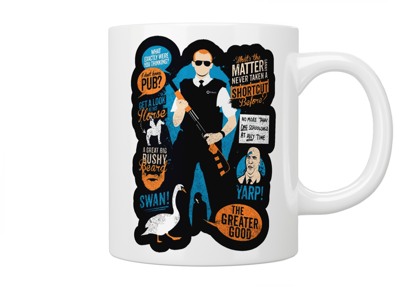 Hot Fuzz Quote Mug - Jazzy Giraffe Mug