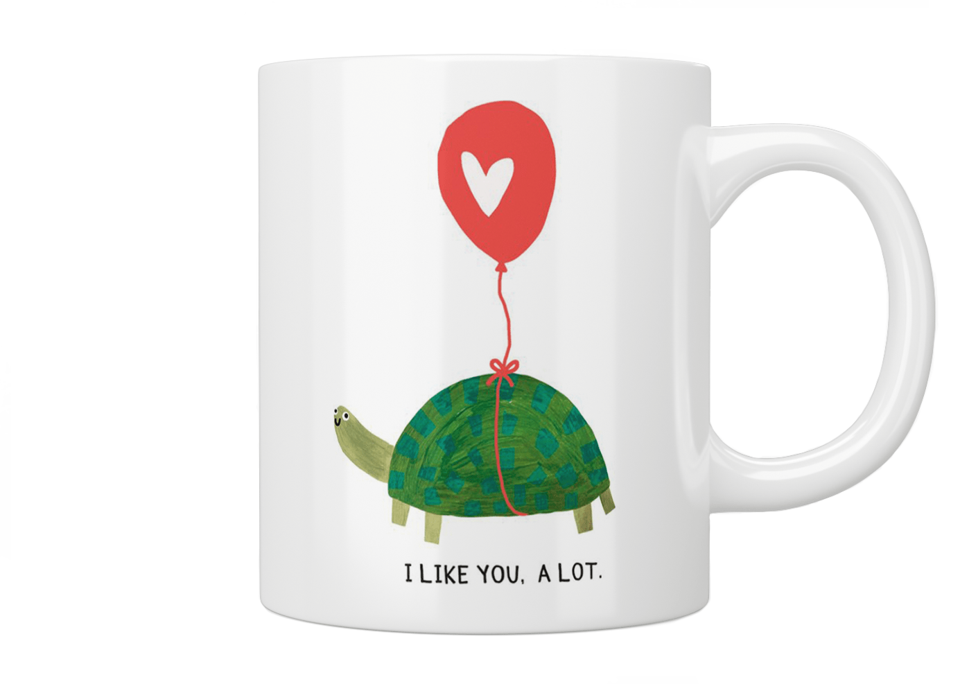 I Like You A Lot Tortoise Mug - Jazzy Giraffe Mug