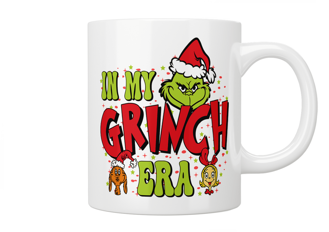 In My Grinch Era Christmas Mug - Jazzy Giraffe Mug