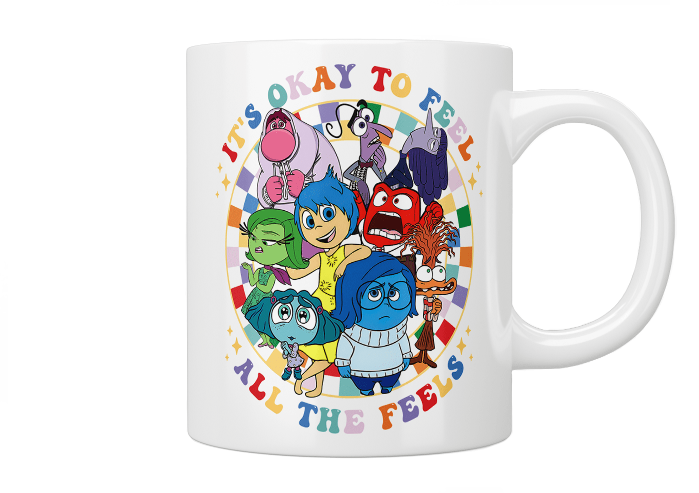 Inside Out: It's Okay To Feel All The Feels Mug - Jazzy Giraffe Mug