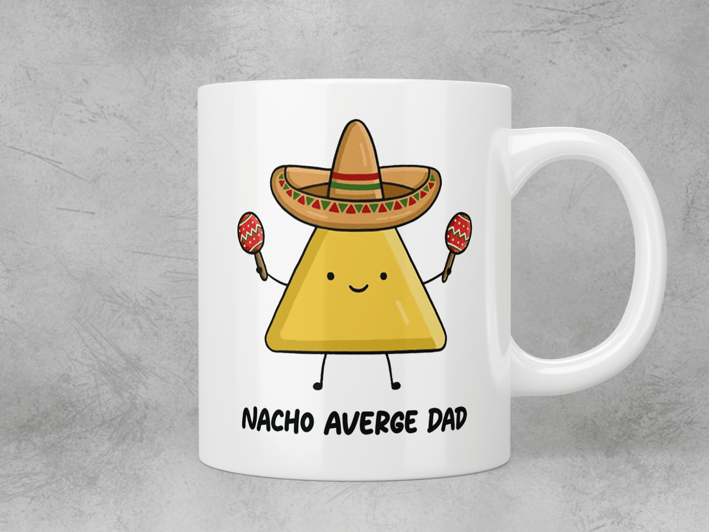 Nacho average Dad mug - Jazzy Giraffe Mug