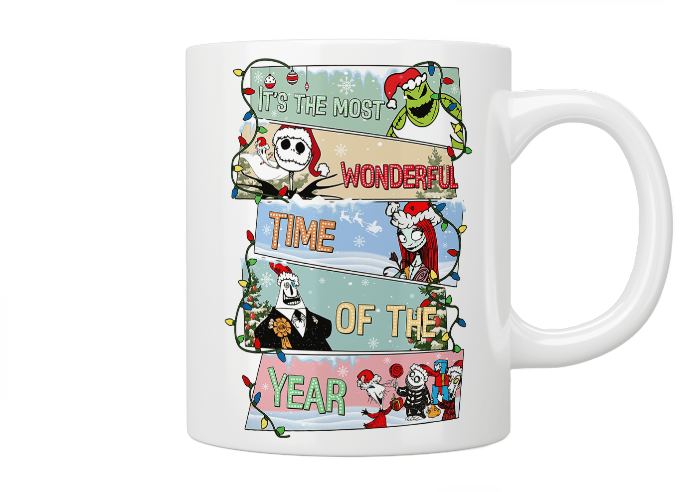 Nightmare Before Christmas: It's The Most Wondful Time Of TheYear Mug - Jazzy Giraffe Mug