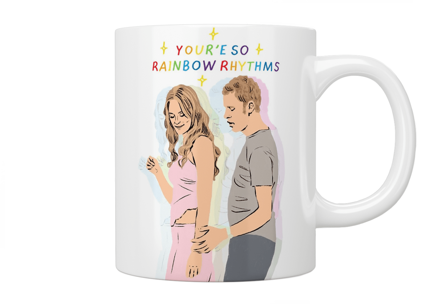Peep Show “You’re So Rainbow Rhythms” Mug - Jazzy Giraffe Mug