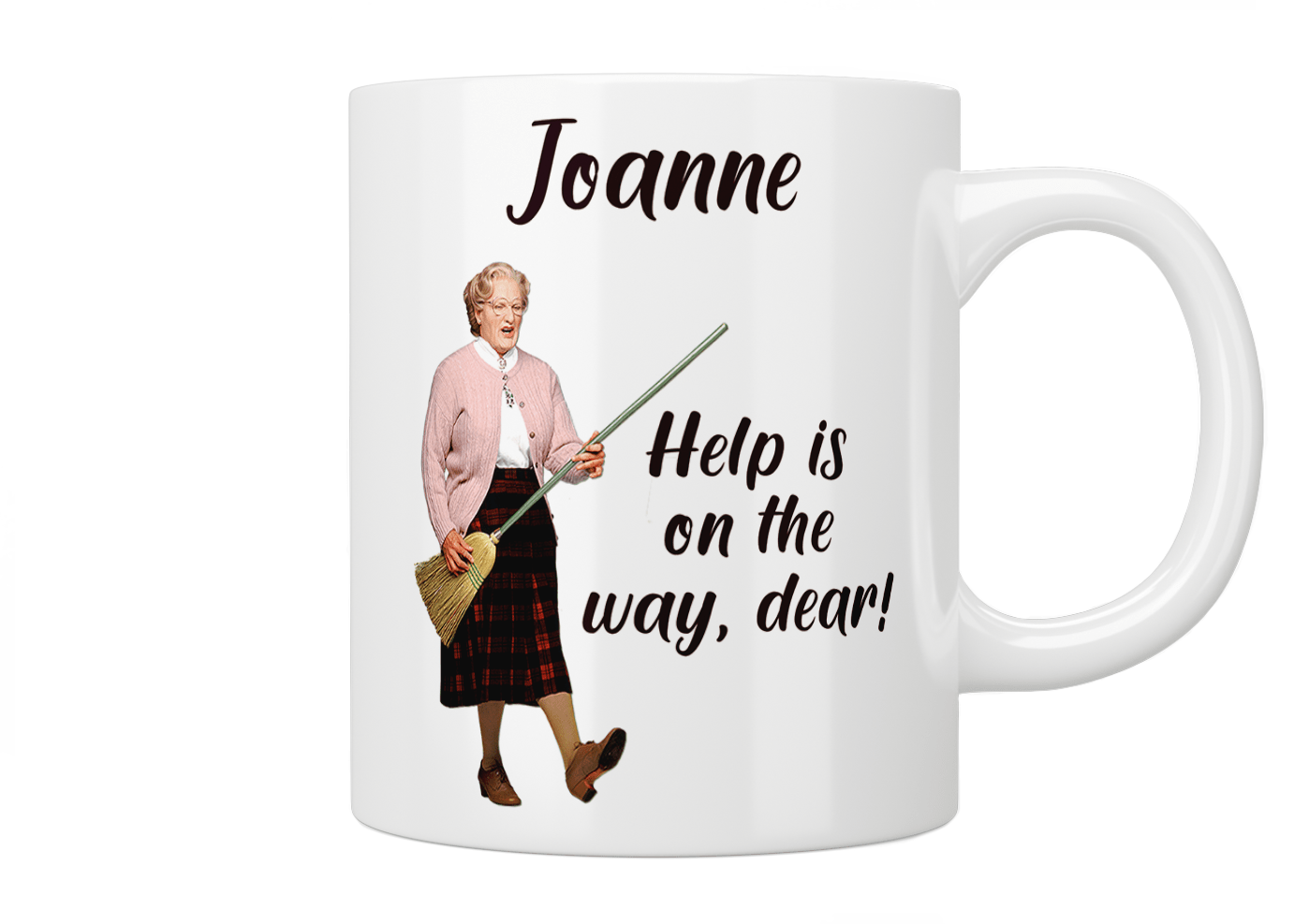Personalised Mrs Doubtfire Mug - Jazzy Giraffe Mug