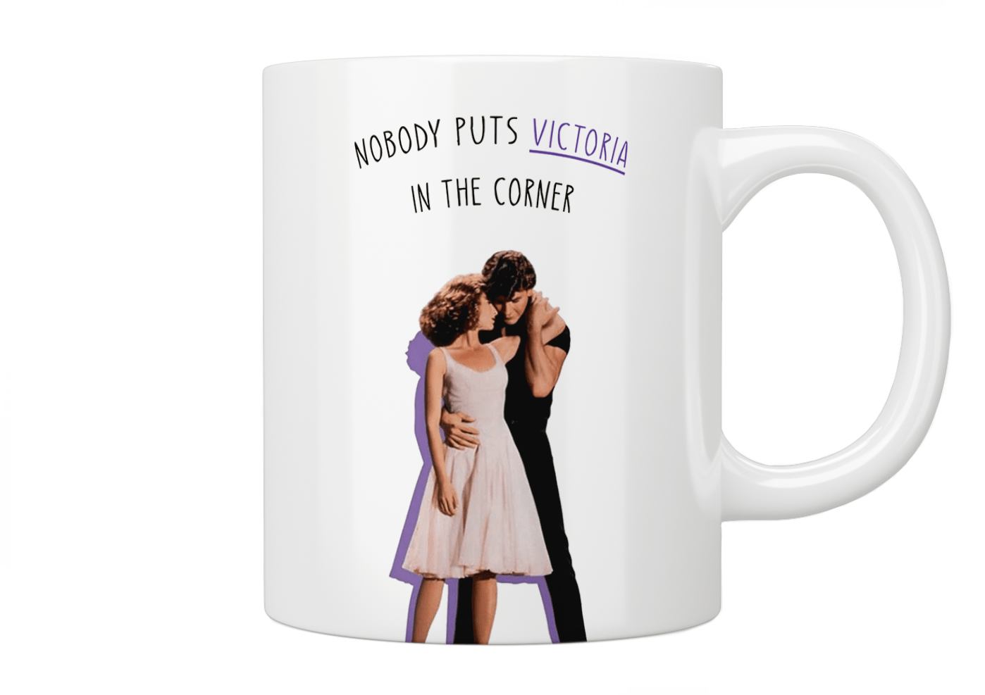 Personalised “nobody puts baby in the corner” Dirty Dancing mug - Jazzy Giraffe Mug