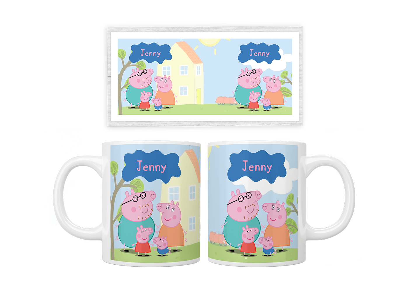 Personalised Peppa Pig Mug - Jazzy Giraffe Mug