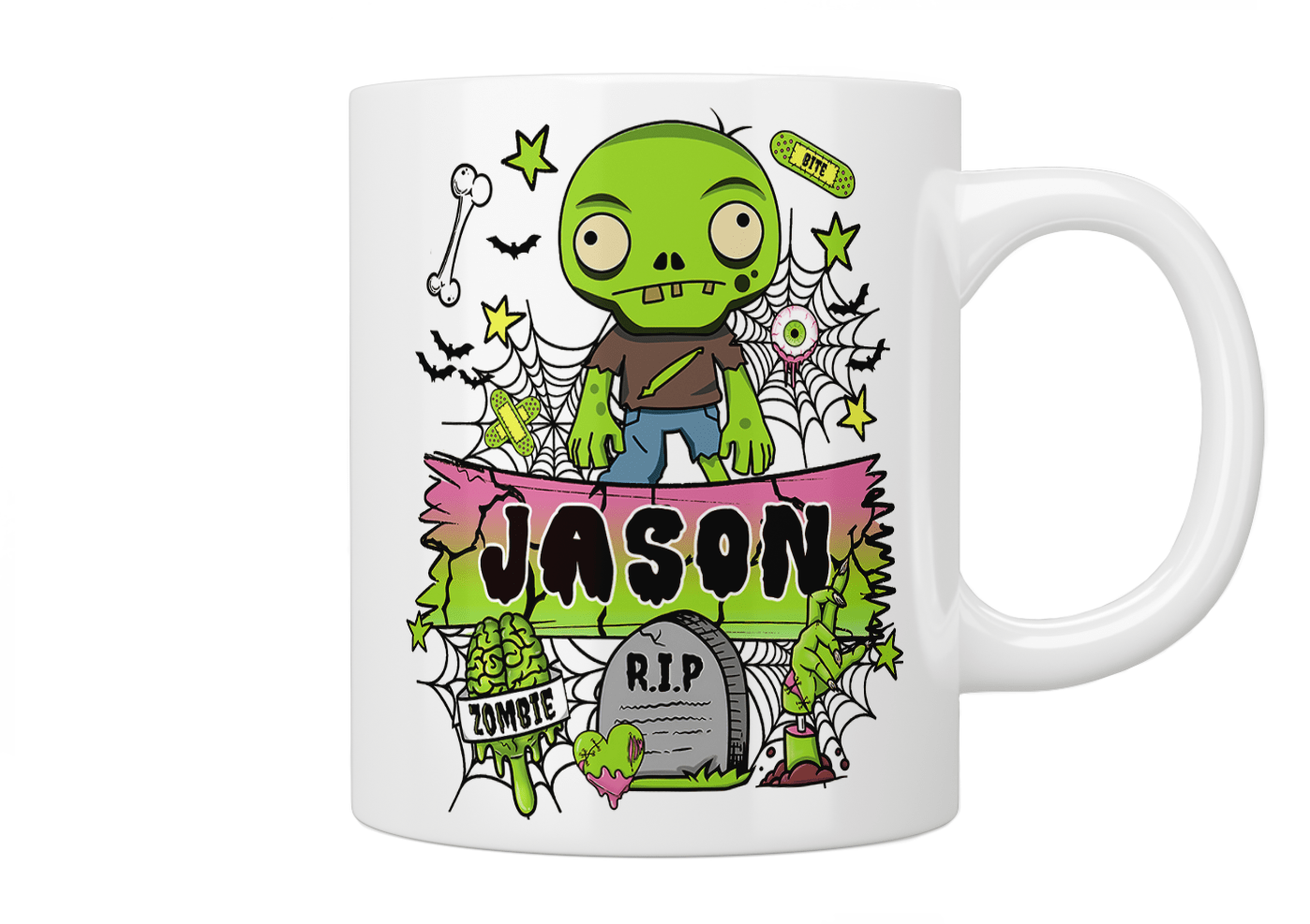 Personalised Zombie Mug - Jazzy Giraffe Mug