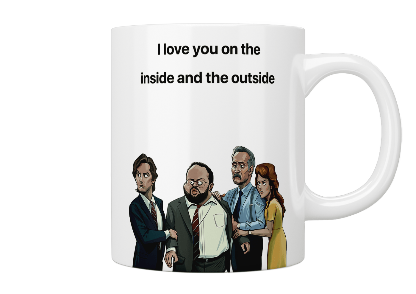 Severance: I Love You On The Inside And The Outside Mug - Jazzy Giraffe Mug