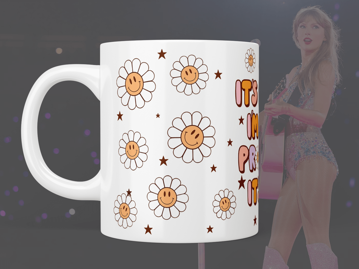 Taylor Swift: "Anti-Hero" - "It's me, hi, I'm the problem it's me" mug - Jazzy Giraffe Mug