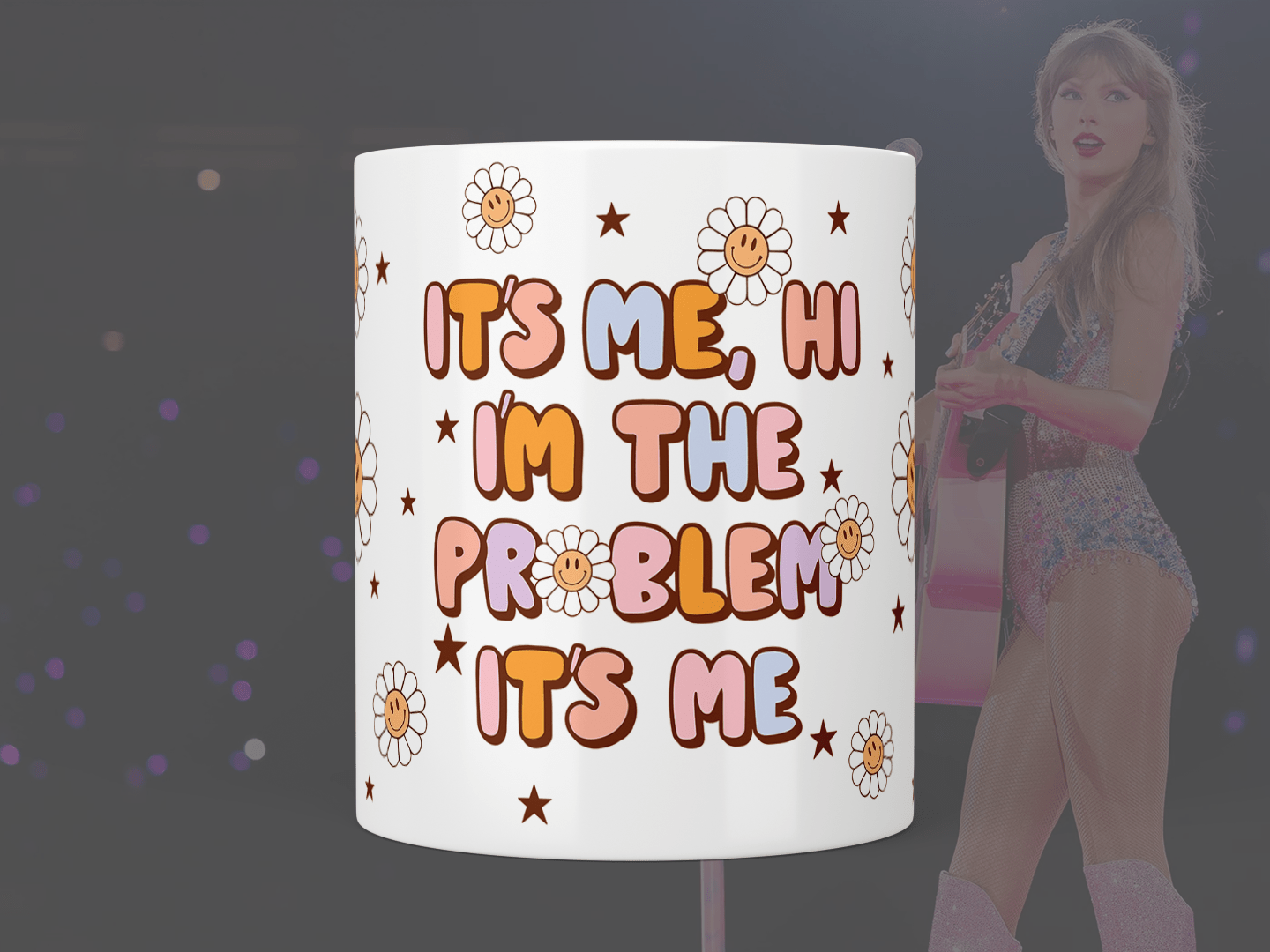 Taylor Swift: "Anti-Hero" - "It's me, hi, I'm the problem it's me" mug - Jazzy Giraffe Mug