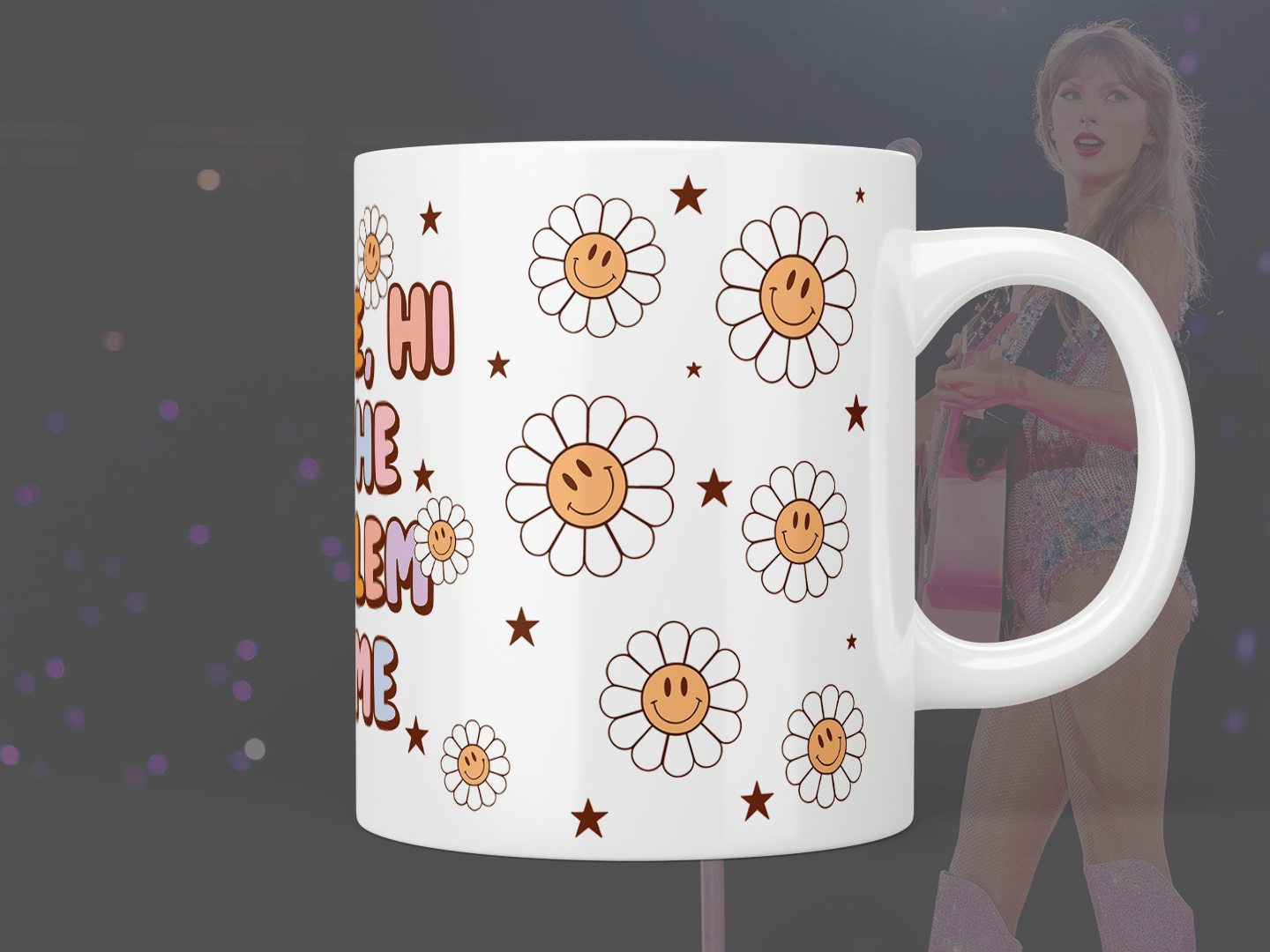 Taylor Swift: "Anti-Hero" - "It's me, hi, I'm the problem it's me" mug - Jazzy Giraffe Mug