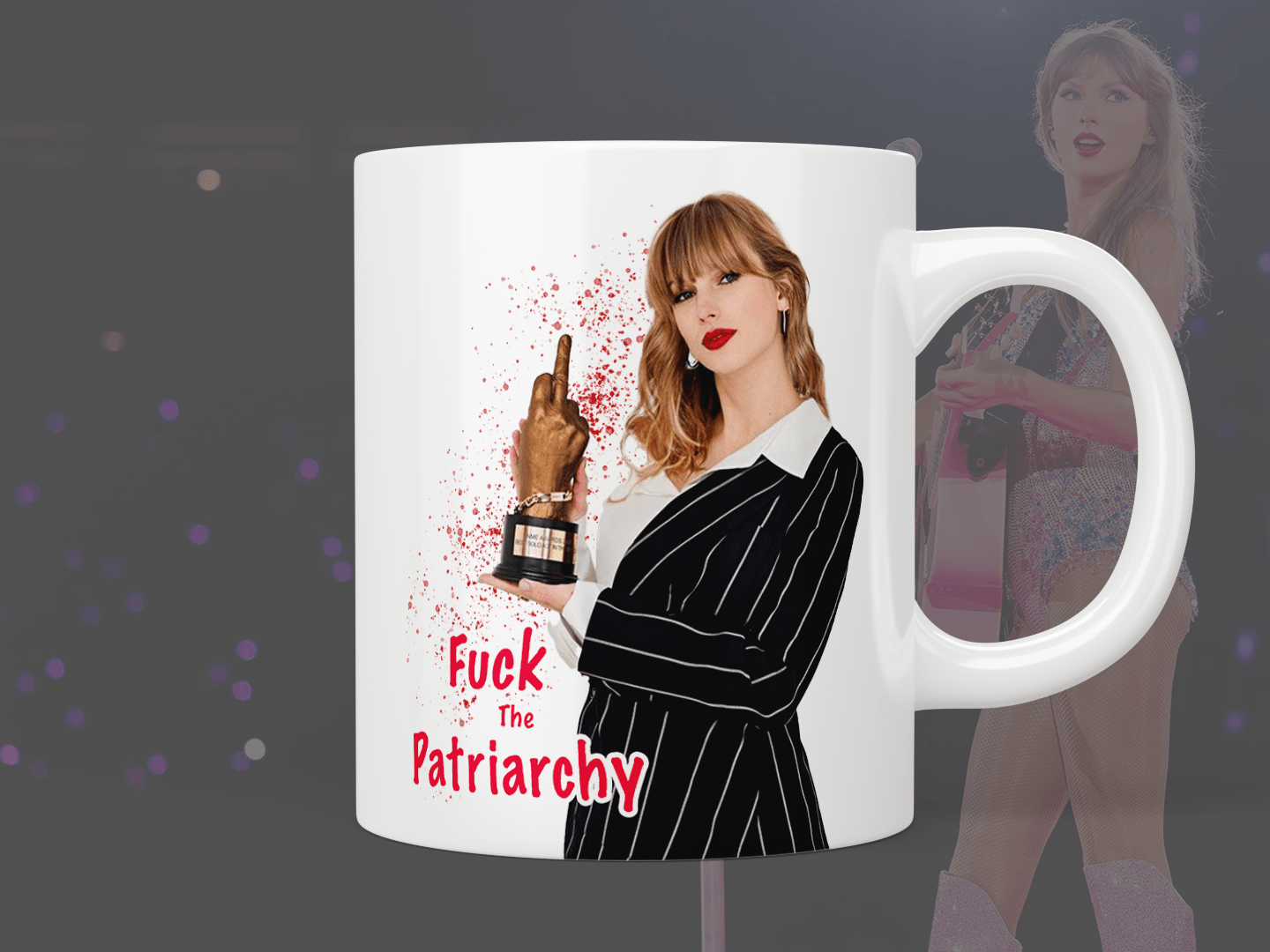 Taylor Swift “f*ck the patriarchy” mug - Jazzy Giraffe Mug