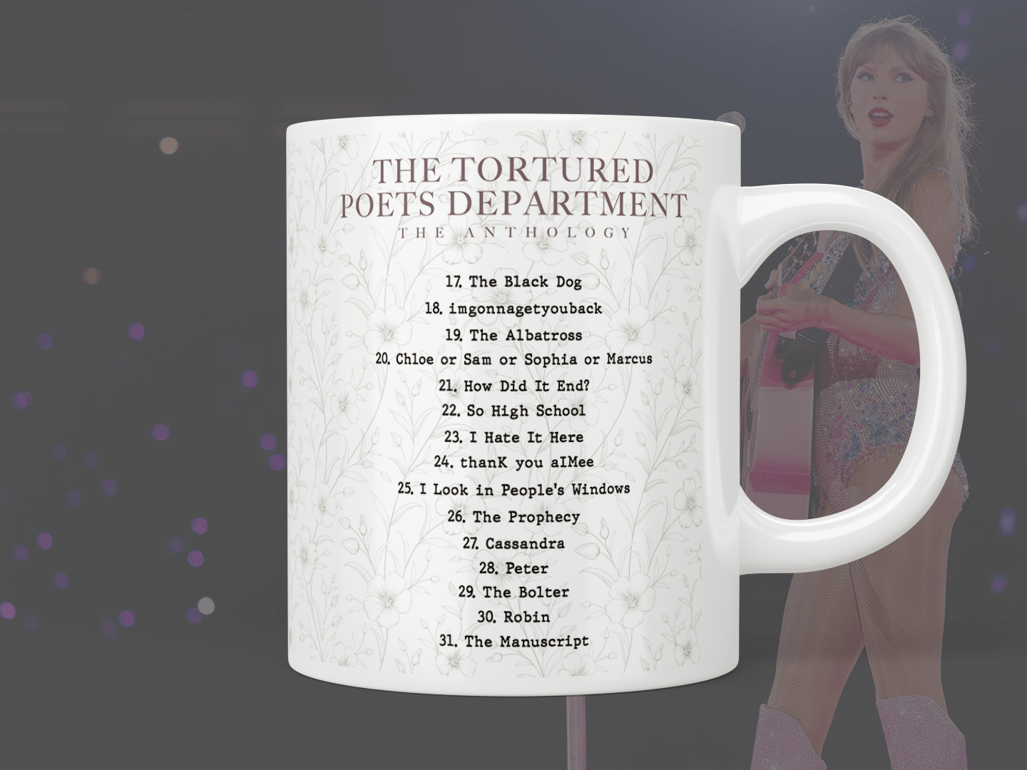Taylor Swift: The Tortured Poets Department - The Anthology tracklist mug - Jazzy Giraffe Mug