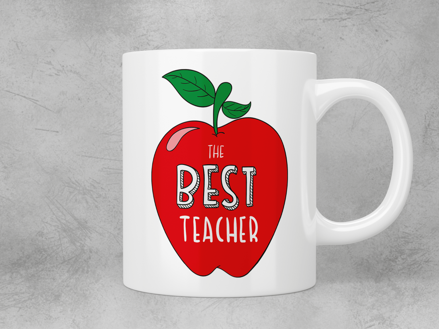The best teacher - apple mug - Jazzy Giraffe Mug