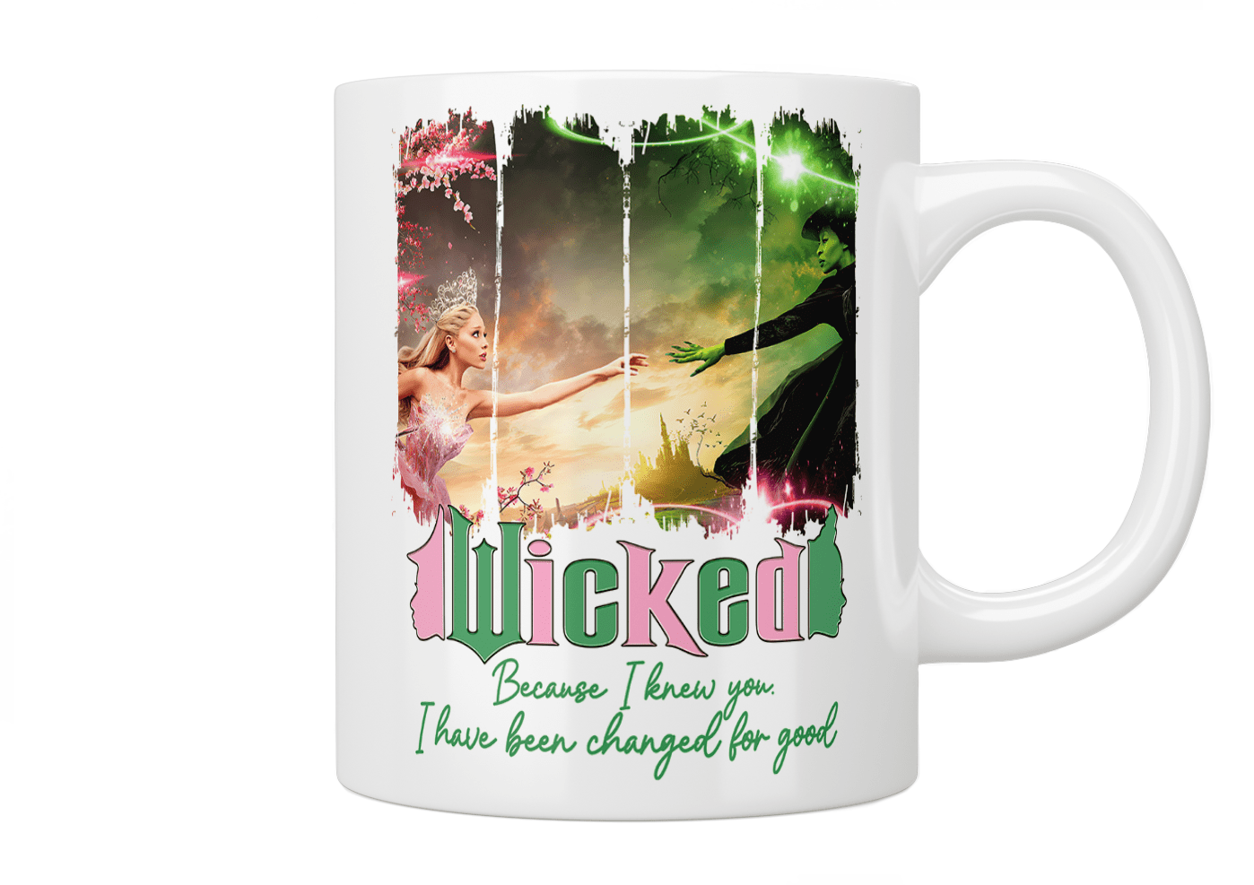 Wicked: Because I Knew You, I Have Been Changed For Good Mug - Jazzy Giraffe Mug