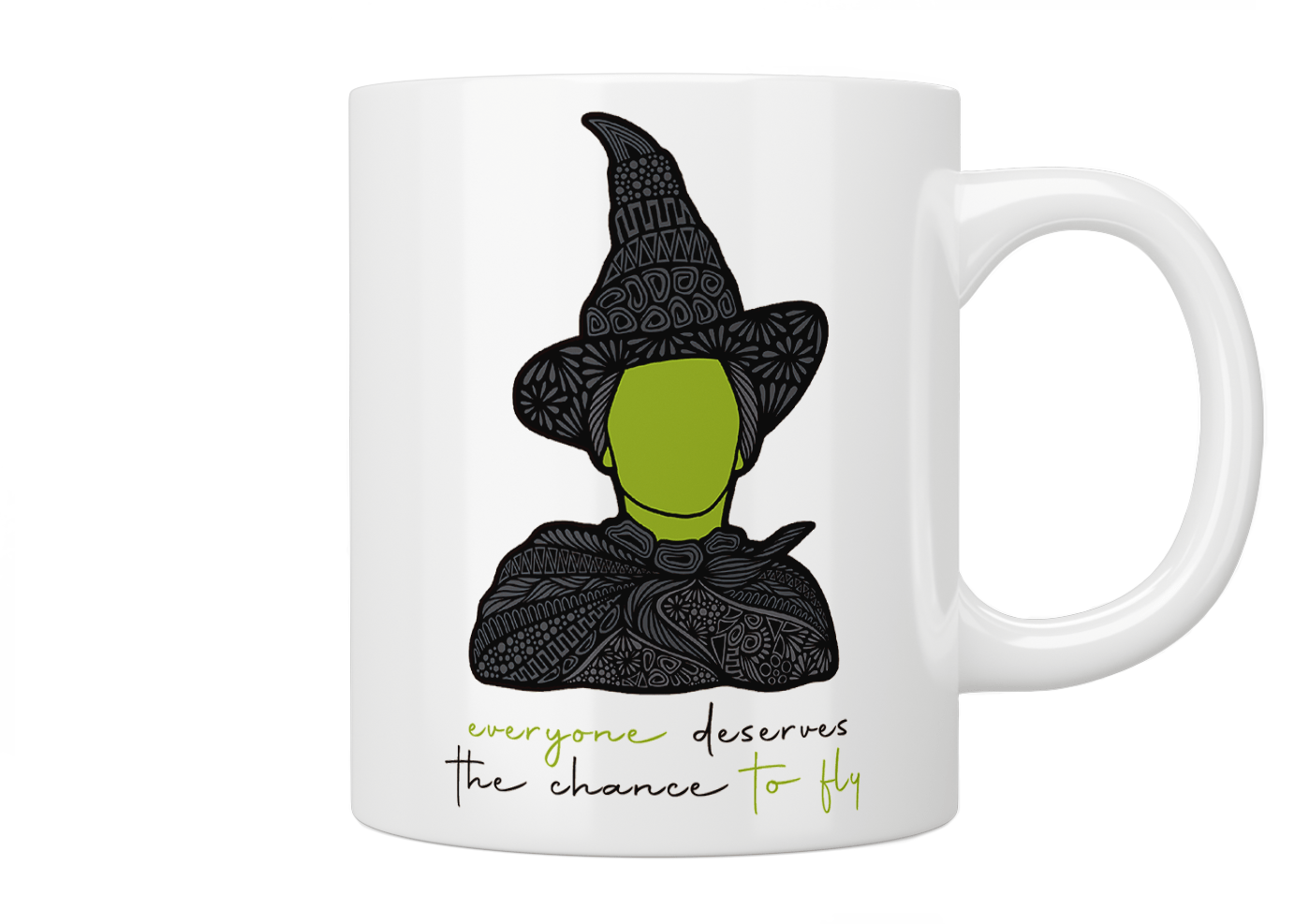 Wicked: Everyone Deserves The Chance To Fly Mug - Jazzy Giraffe Mug