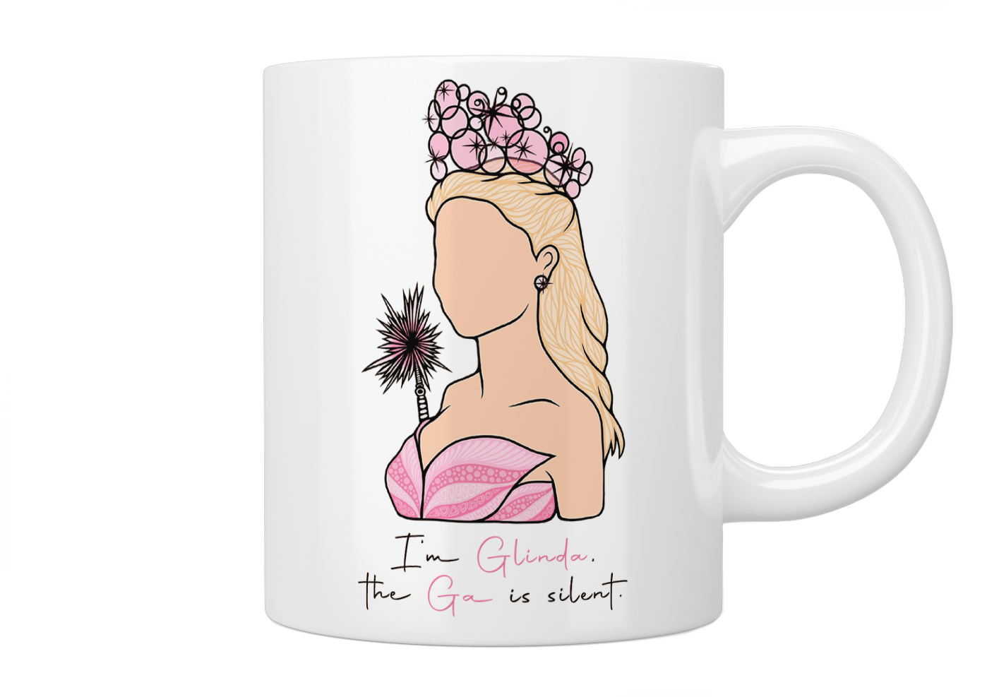 Wicked: I'm Glinda, The Ga Is Silent Mug - Jazzy Giraffe Mug
